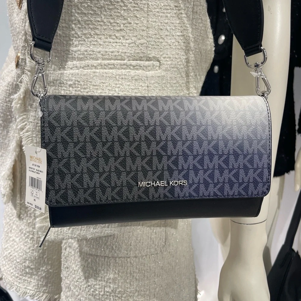 Michael Kors Black and Blue Crossbody Bag - Picture 13 of 16